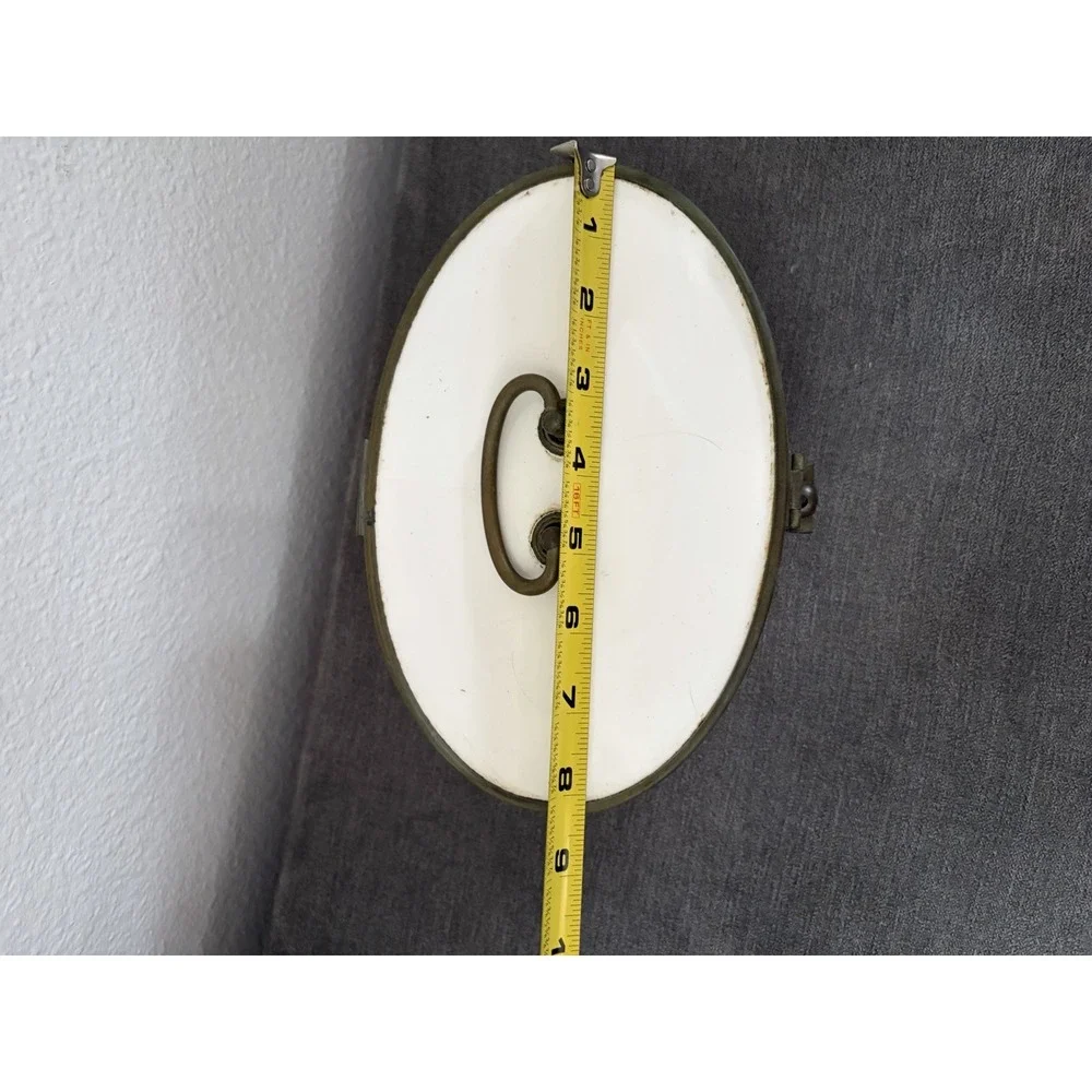 Rare Antique White Porcelain Ceramic Round Hinged Storage Box 8